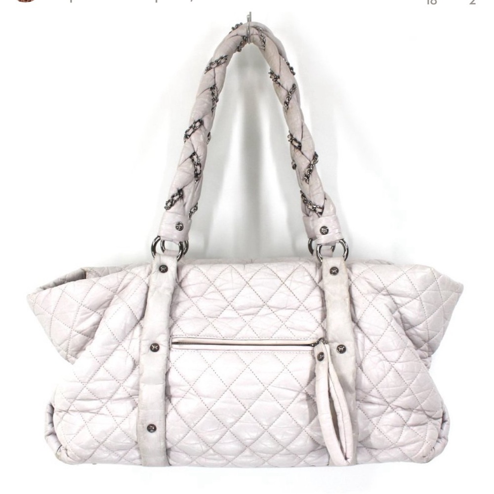 Chanel Lambskin Linge Lady Braid Tote